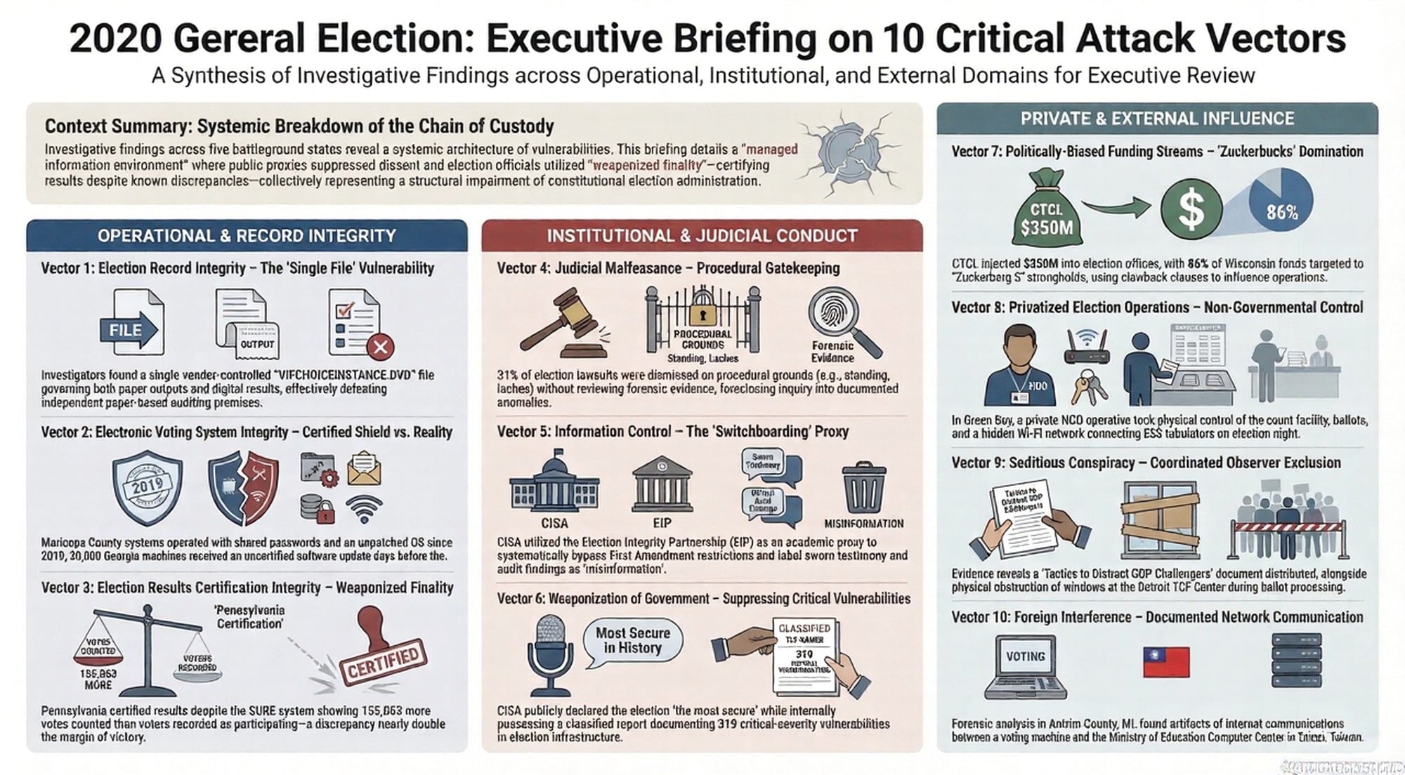 10 Election Attack Vectors