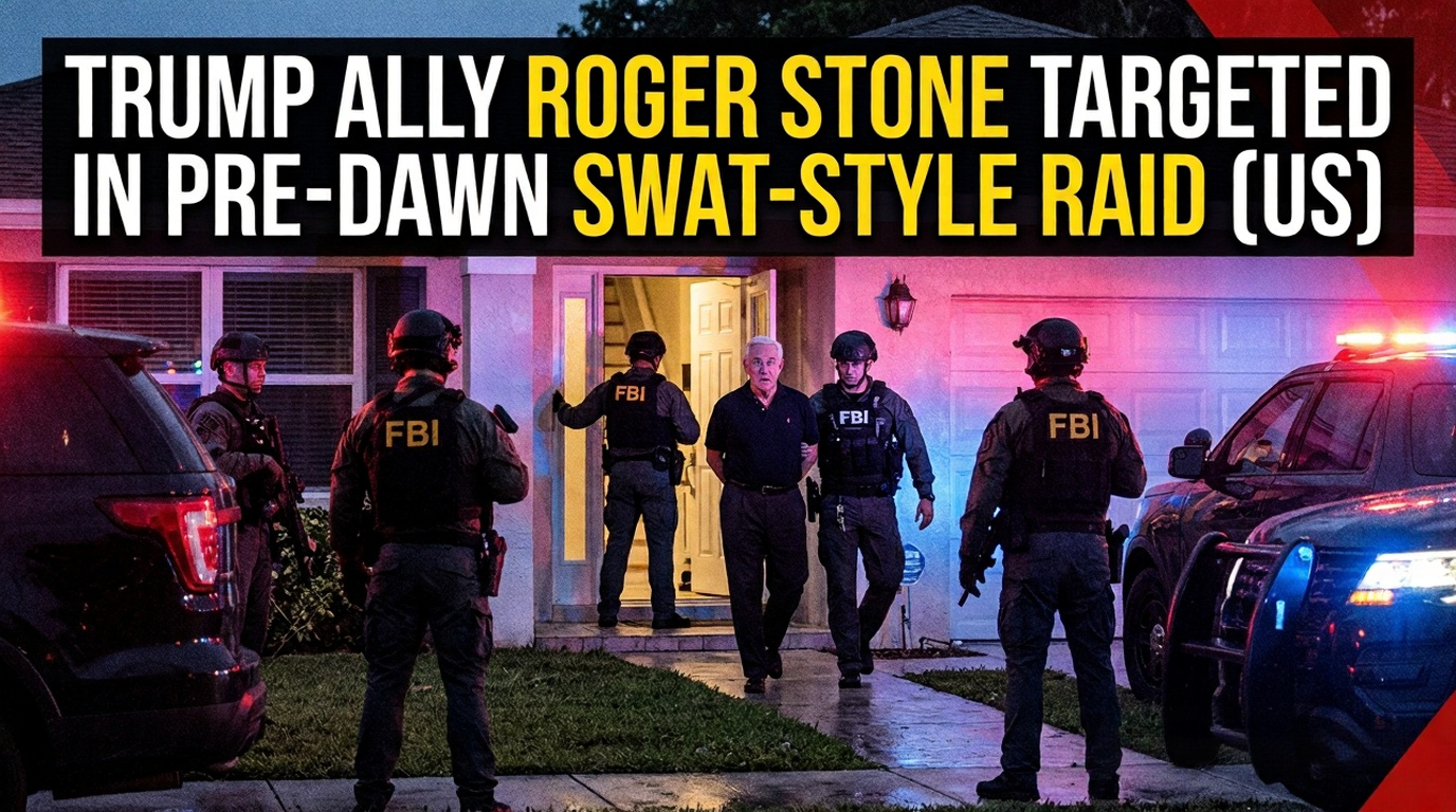 Trump Ally Roger Stone Targeted with Pre-Dawn SWAT-Style Raid (US ...